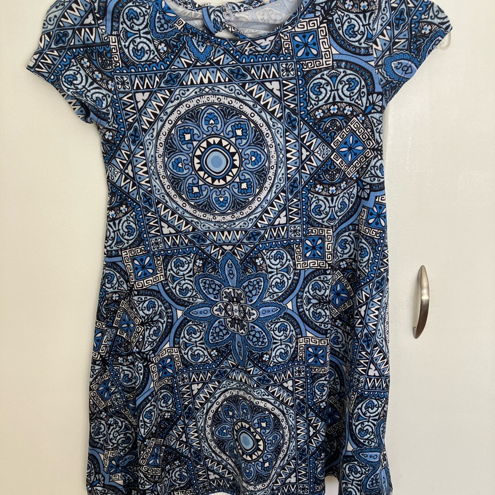 btween Blue and Black Patterned Dress